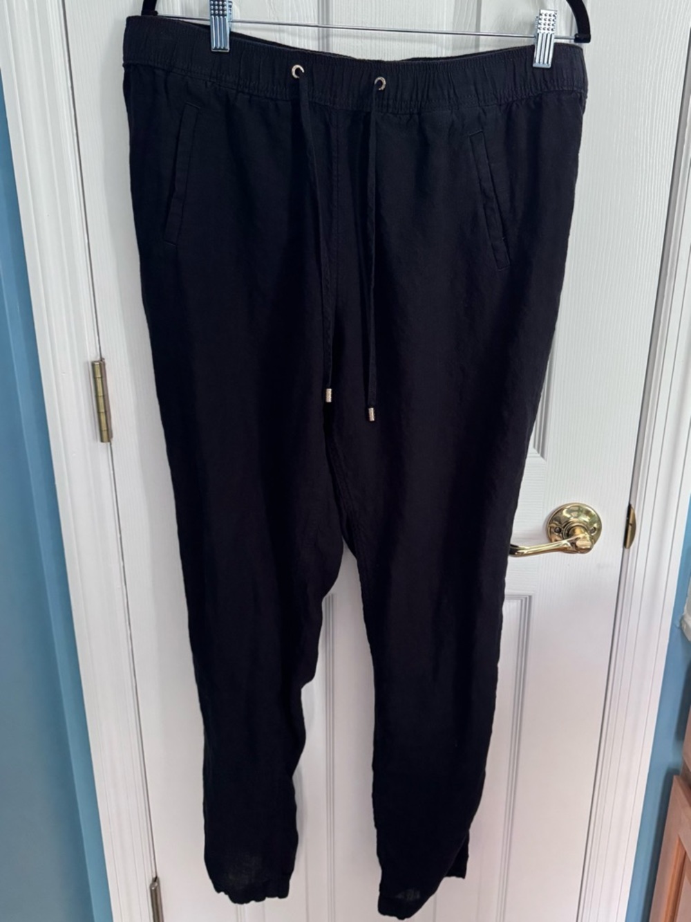 Lilly Pulitzer Women’s Black Drawstring Linen Pants